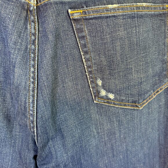 FRAME L'Homme Skinny Medium Wash Cotton Distressed Denim Jeans Size 34 - Picture 9 of 12